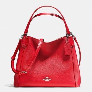 Coach Edie 28 in pebbled leather.